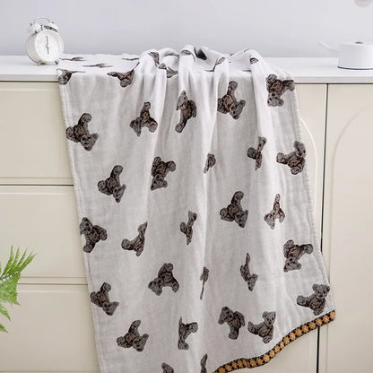 DecorBites™ Kawaii Cartoon Adults Bath Towel - Soft Cotton Gauze, Absorbent & Quick-Dry - Large 80x160cm Beach Wrap