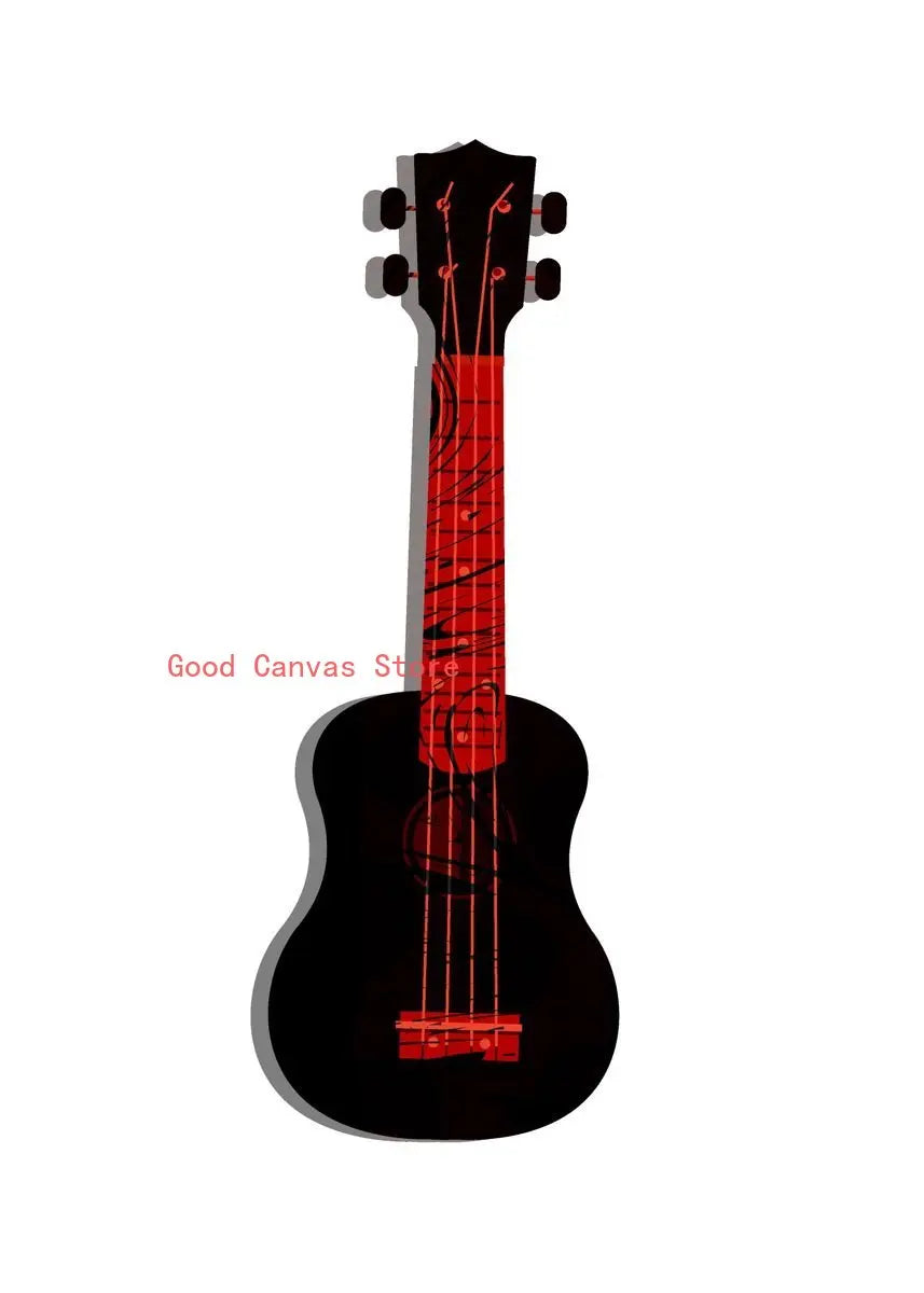 Abstract Electric Guitar Canvas Print - Music Wall Art by DecorBites™