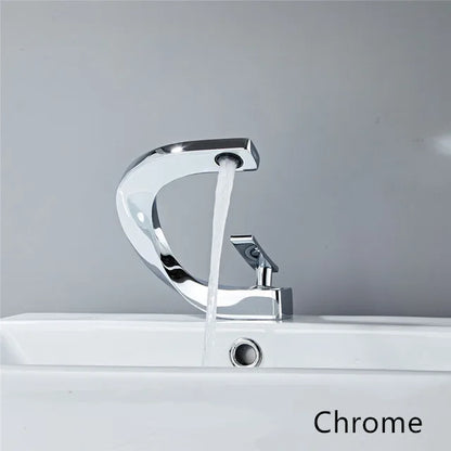 DecorBites™ Brass Bathroom Basin Faucet in Elegant Rose Gold Finish