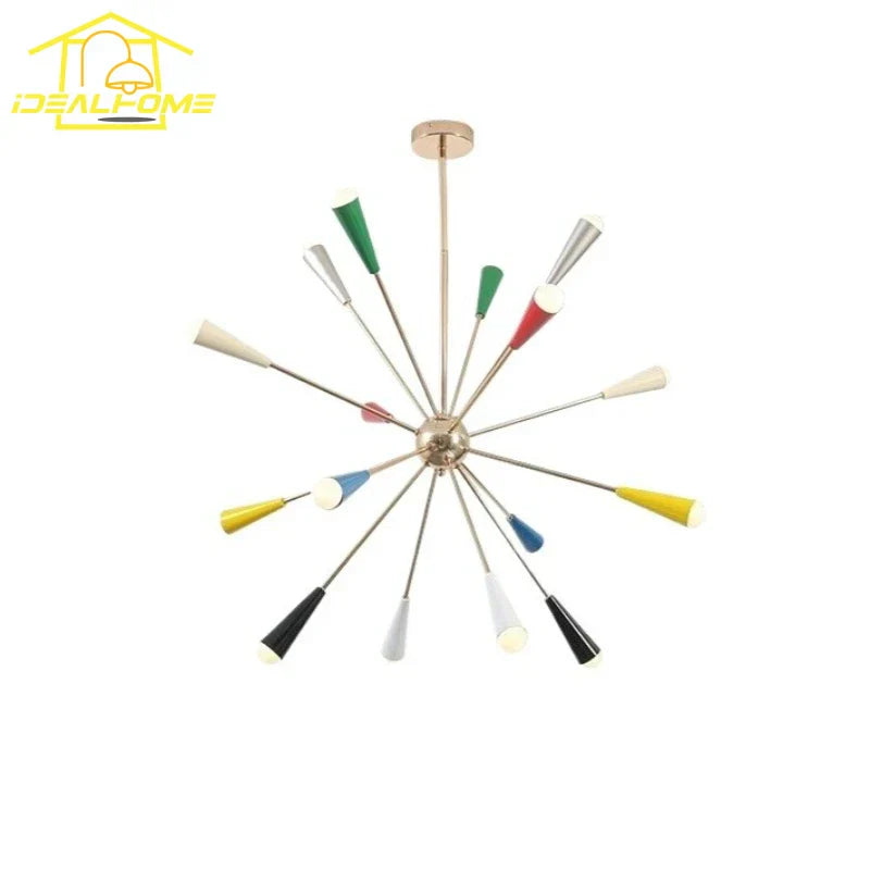 DecorBites™ Colorful LED Molecular Chandeliers for Artful Living Spaces