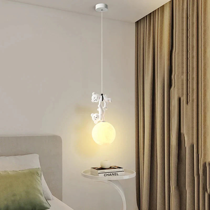 DecorBites™ Bear Nursery Room Resin Pendant Lamp for Kids Bedroom