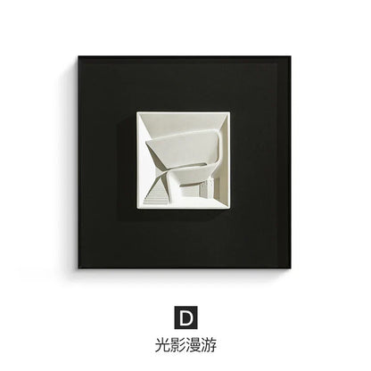 DecorBites™ Abstract Geometric Wall Decoration Square Mural Room Accessories