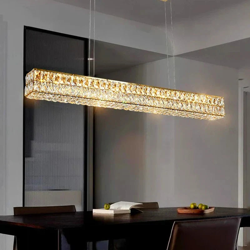 DecorBites™ Crystal Chandelier Pendant Light for Living and Dining Room Lighting