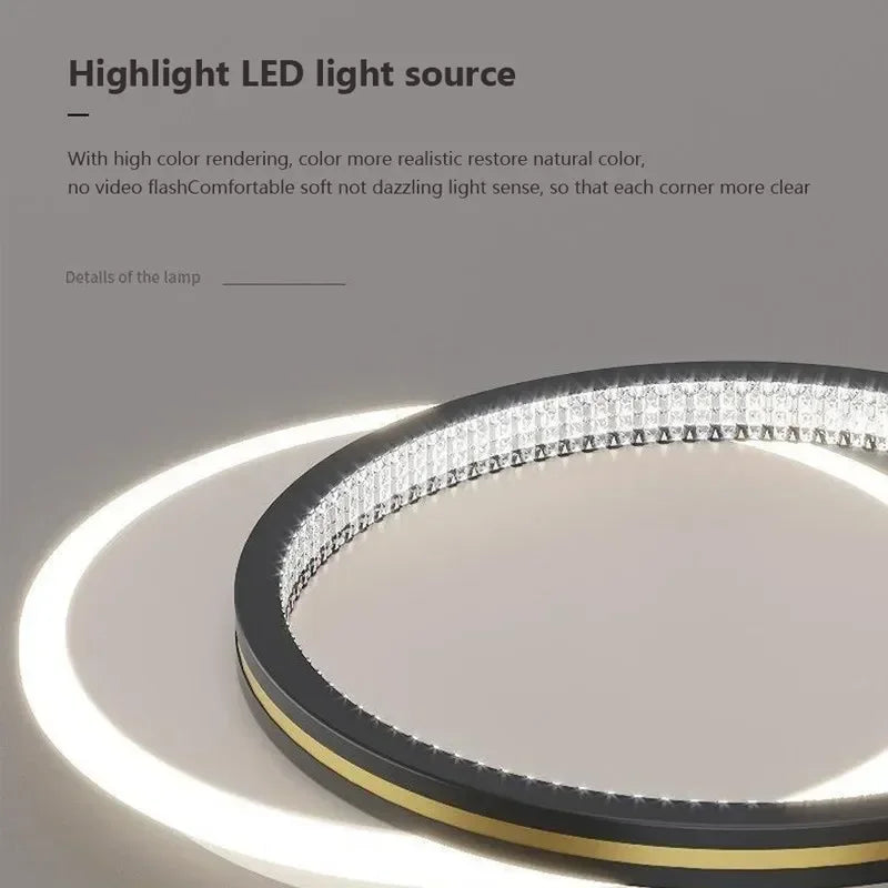 DecorBites™ Crystal Ceiling Lights: Modern LED Indoor Lighting Fixtures for Home Entrance