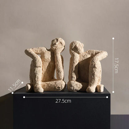 DecorBites™ Abstract Resin Figurine Sculpture Handicrafts Decorative Ornaments