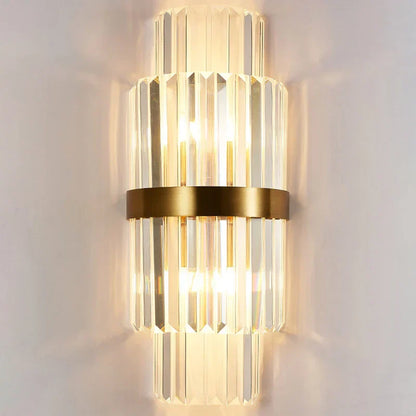 DecorBites™ Crystal LED Wall Lamp Modern Luxury Light Gold Sconces for Living Room Bedroom