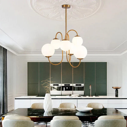 DecorBites™ Glass Ball Led Pendant Chandelier for Home Decor & Kitchen Lighting