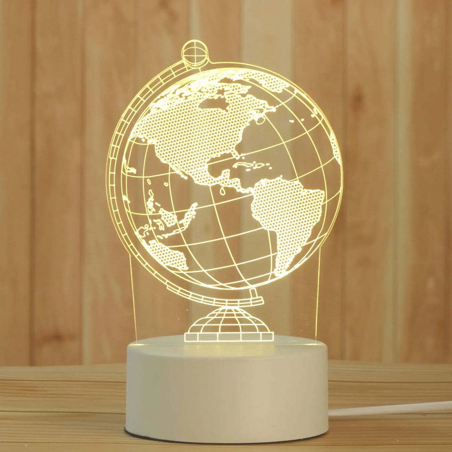 DecorBites™ 3D Acrylic Night Lamp | Boys Girls Gift Decor Bedroom Table Light