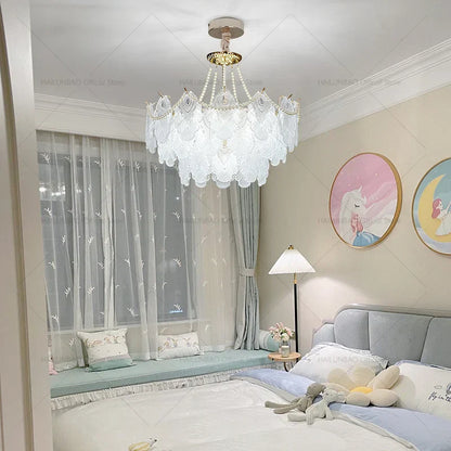 DecorBites™ Crystal Chandelier: Luxury Living Room Lighting for Elegant Home Decor