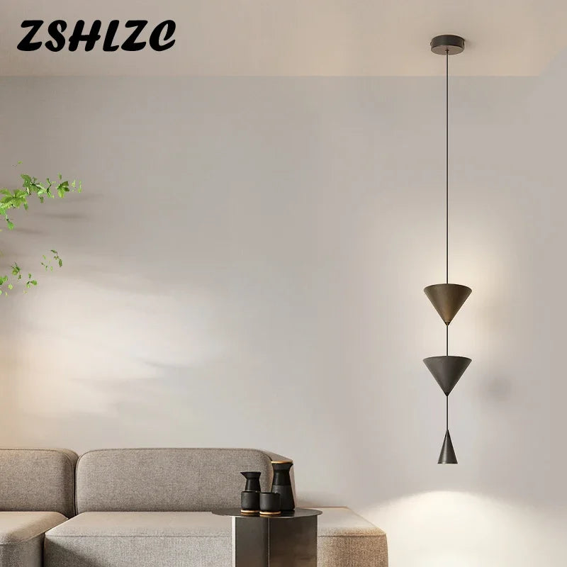 DecorBites™ Black LED Pendant Chandeliers for Modern Nordic Home Decor