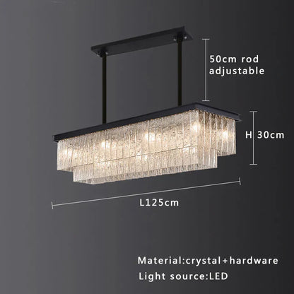 DecorBites™ Elegant Crystal Glass Chandelier for Luxury Home Decor