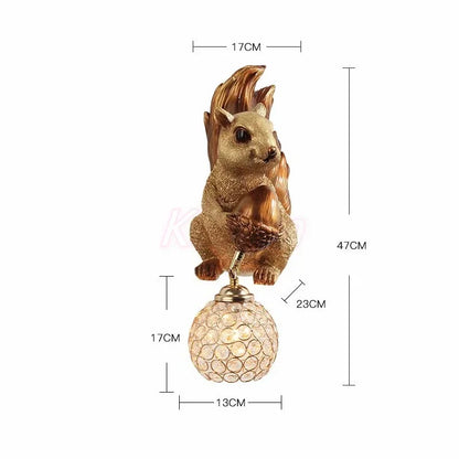 DecorBites™ Crystal LED Wall Lamp: Modern Owl Wall Lights for Bedroom, Dining Room, and Living Room