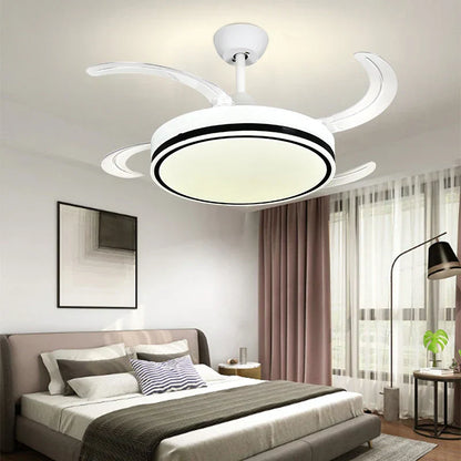 DecorBites™ LED Invisible Fan Lamp Modern Ceiling Chandelier for Living Room Bedroom