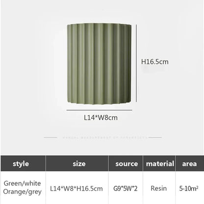 DecorBites™ LED Resin Wall Sconces Minimalist Illumination for Entryway Living Bedroom