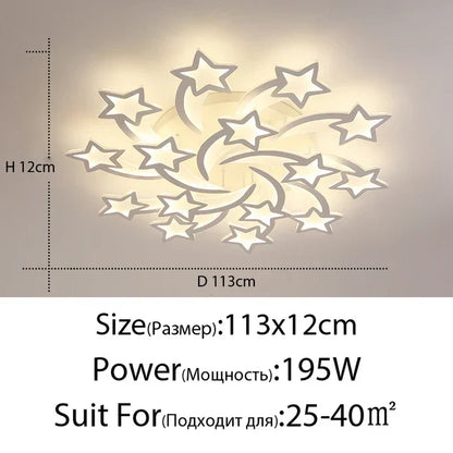 DecorBites™ LED Acrylic Chandelier Lights with Remote for Home Indoor Lighting