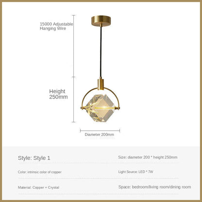 DecorBites™ Crystal LED Pendant Lights for Home Decor Lighting
