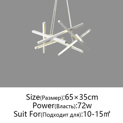 DecorBites™ LED Chandelier Remote Control Ceiling Pendant Light for Living Room, Dining Room, Bedroom