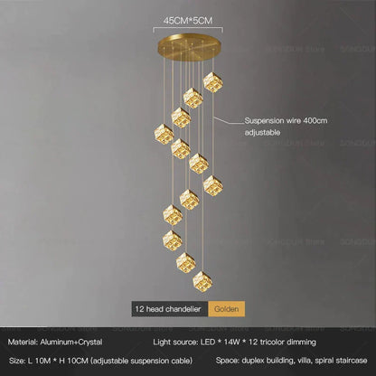 DecorBites™ Crystal Bedside Chandelier Wall Light for Designer Living Room and Hotel Bedroom