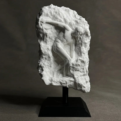 DecorBites™ Discus Throwing Nude Sculpture Home Decor Figurine