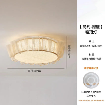 DecorBites™ Cream Wind LED Ceiling Light- Modern French Design for Home Decor