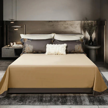 DecorBites™ 1500TC Egyptian Cotton Jacquard Bedding Set - Queen/King Size Linens