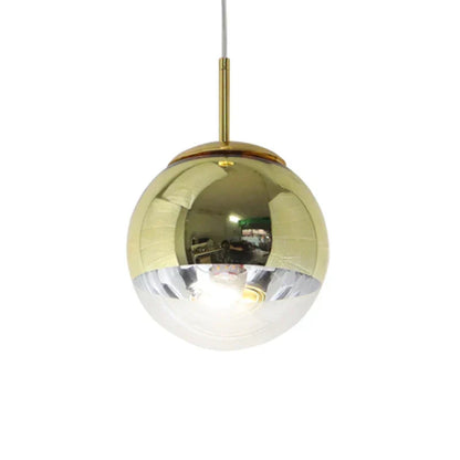 DecorBites™ Glass Ball LED Chandelier: Luxury Modern Single Head Design for Home & Commercial Spaces