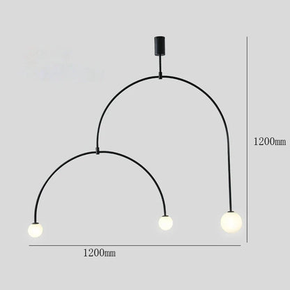 DecorBites™ Black Gold Chandelier Pendant Nordic Modern Lamp