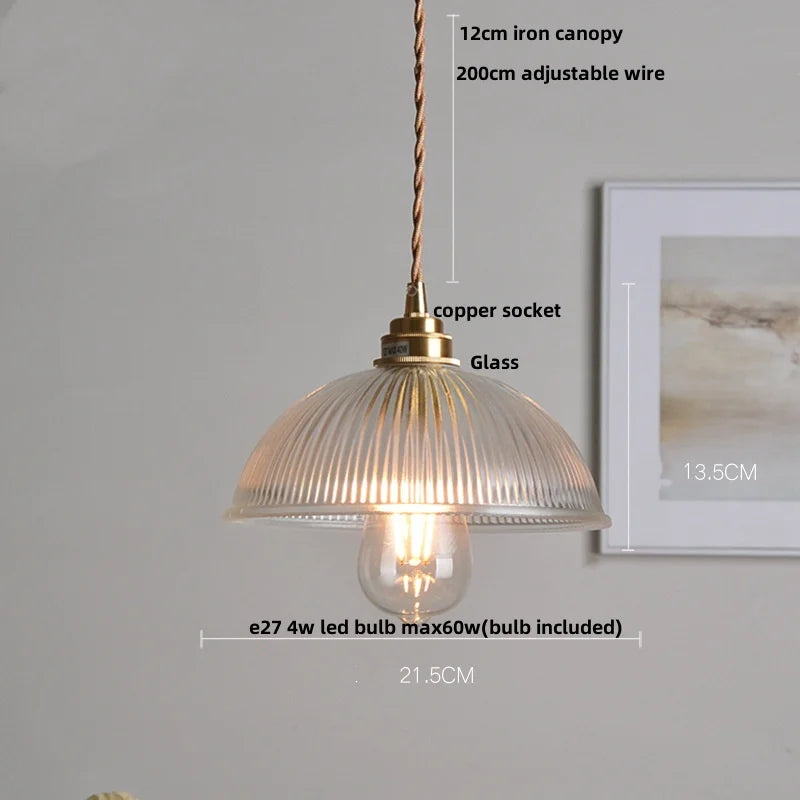 DecorBites™ LED Pendant Lamp with Adjustable Brass Knob Switch & White Glass