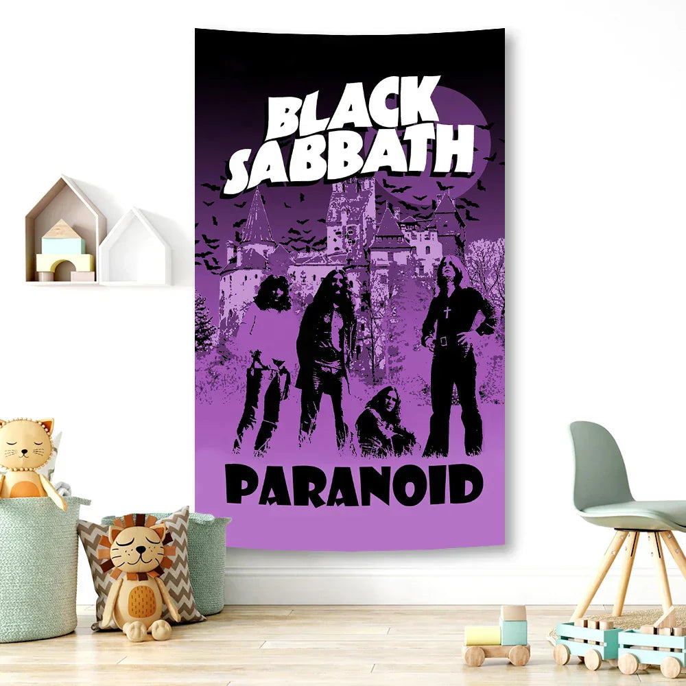 DecorBites™ Black Sabbath Metal Band Rock Music Wall Tapestry