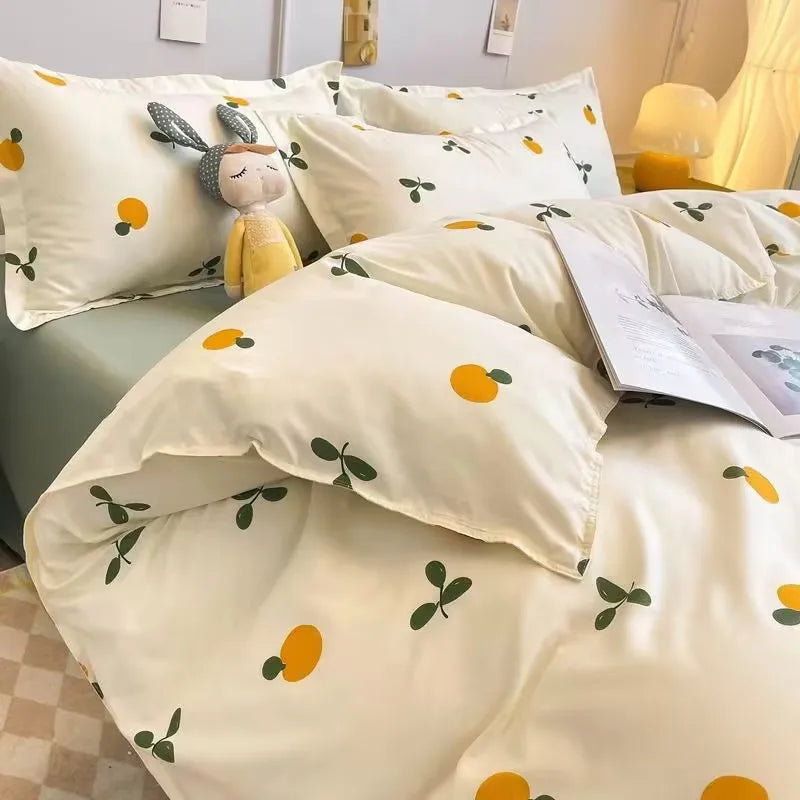 DecorBites™ Checkerboard Pattern Duvet Cover Set - Stylish and Cozy Bedding Kit for Bedroom