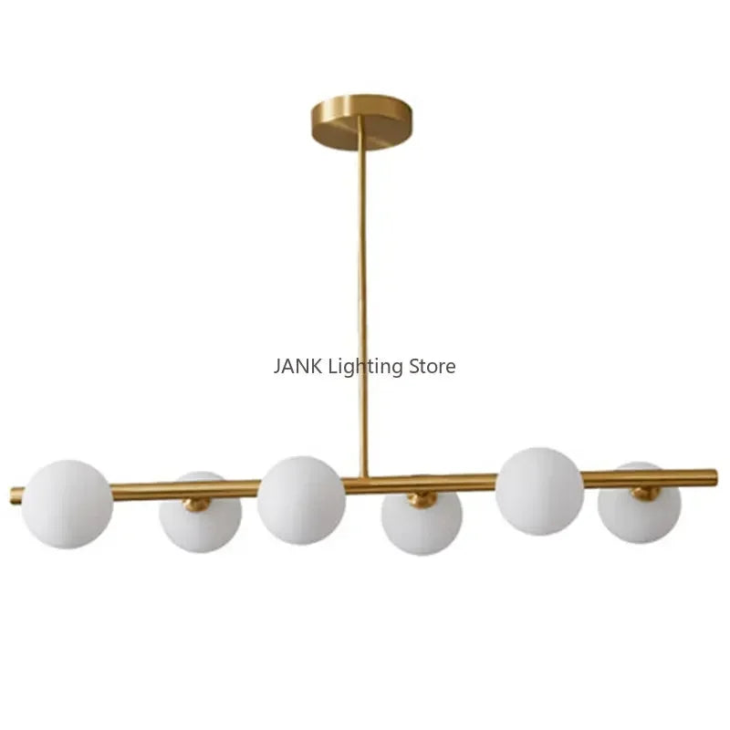 DecorBites™ Glass Ball Chandelier - Modern LED Pendant Lamp for Home Decor