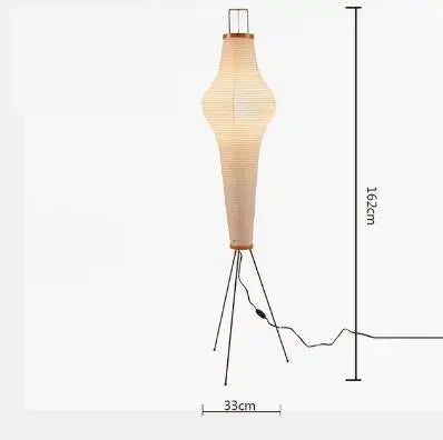 DecorBites™ Japanese Rice Paper Floor Lamp by Noguchi Yong for Bedroom and Parlor Lighting
