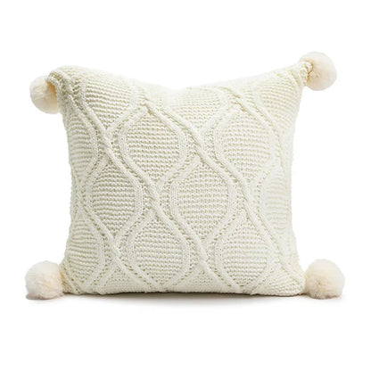 DecorBites™ Cartoon Christmas Pillow Covers: Festive Decor for Sofa - Embroidered Design