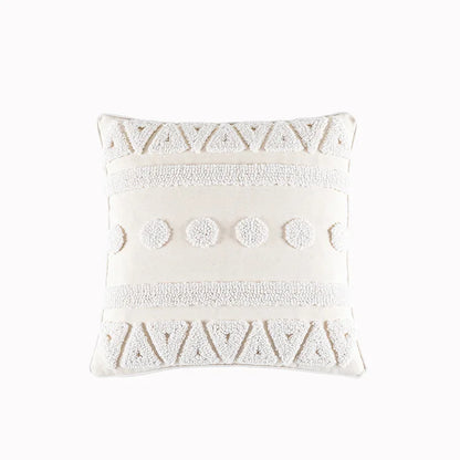 DecorBites™ Geometric Embroidery Cushion Cover with Tassel, Home Decor Pillowcase, Various Sizes