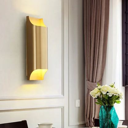 DecorBites™ Copper Brass Wall Sconce, Modern Minimalist Designer Wall Lamp for Home Lighting