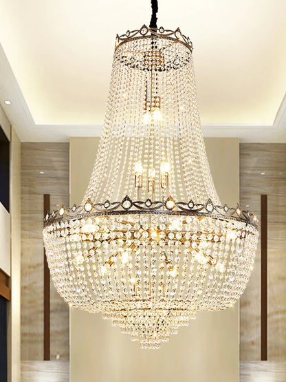 DecorBites™ Crystal LED Chandelier for Living & Dining Room Luxury