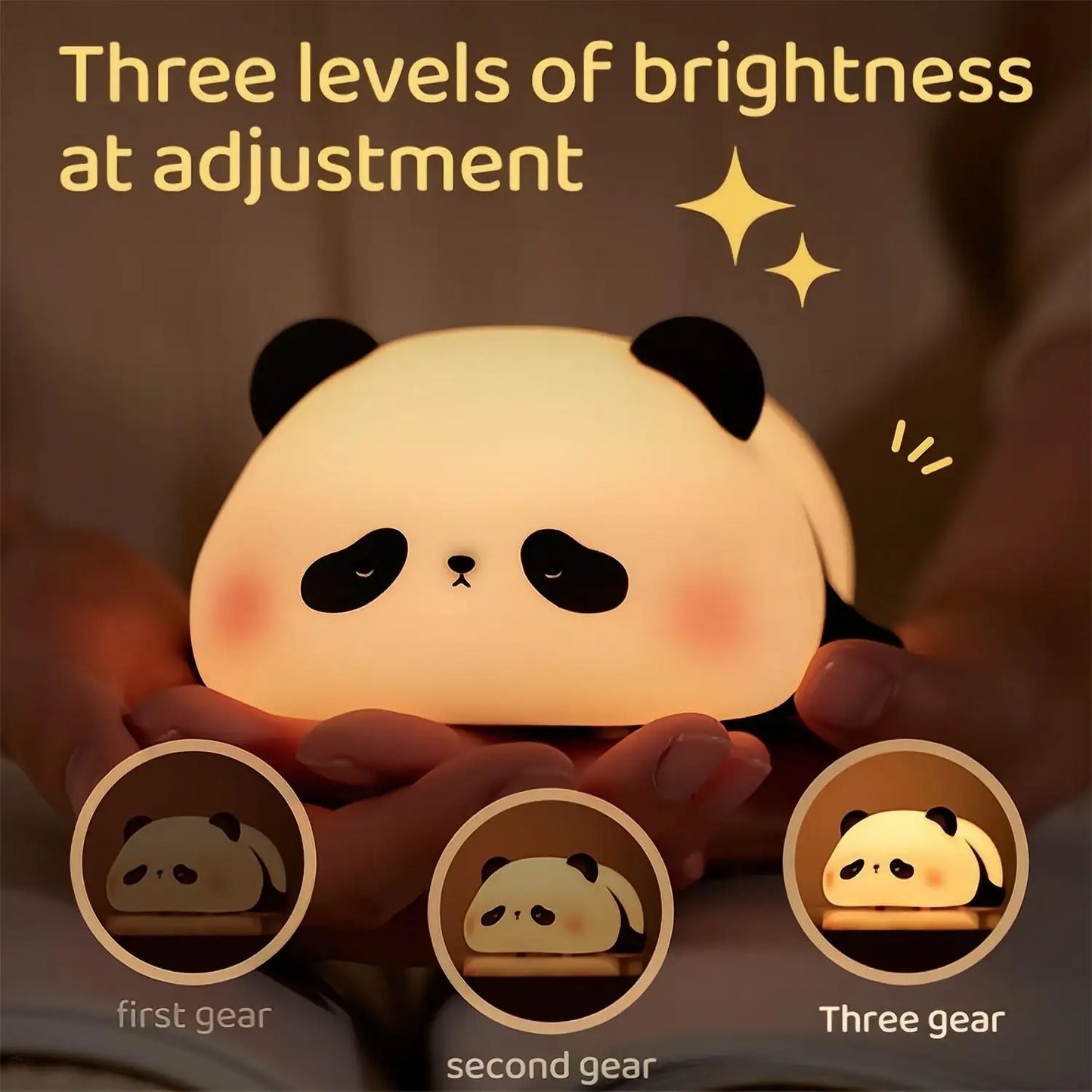 DecorBites™ Animal Silicone Night Light USB Rechargeable Timer Baby Kids Bedside Lamp