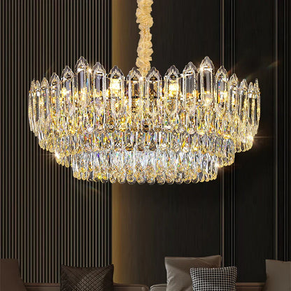 DecorBites™ Crystal Chandelier: European Designer Style for Living Room, Bedroom & Dining Room
