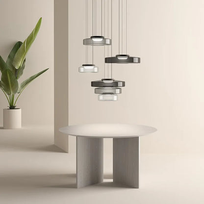 DecorBites™ Glass Plate Ceiling Pendant Lights LED Fixture