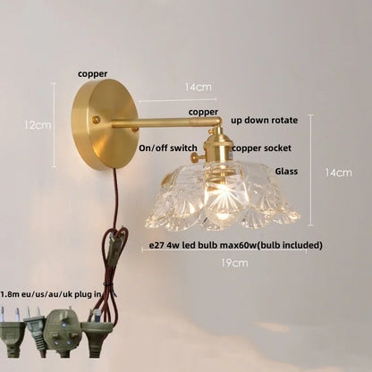 DecorBites™ Clear Glass LED Wall Light - Modern Nordic Design