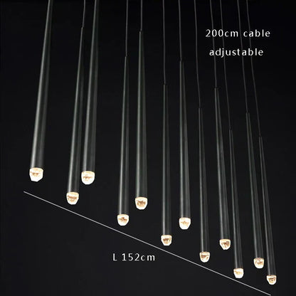 DecorBites™ Crystal Water Drop Ceiling Chandelier for Classic Living Room Decor