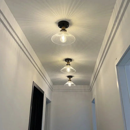 DecorBites™ Clear Glass LED Ceiling Lamp Copper Socket Modern Nordic Style Lighting