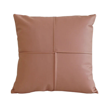 DecorBites™ Ivory Leather Pillow Cover 45x45cm for Home Decoration