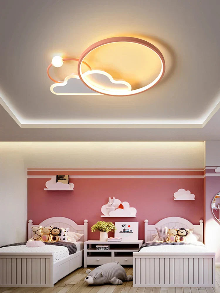 ™ Kids LED Ceiling Light: Modern Nursery Chandelier for Bedroom, Smart Cartoon Lamp