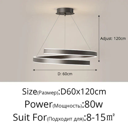 DecorBites™ LED Chandelier Lights for Living Dining Room, Bedroom, Kitchen, Hall - Modern Indoor Lighting Fixture