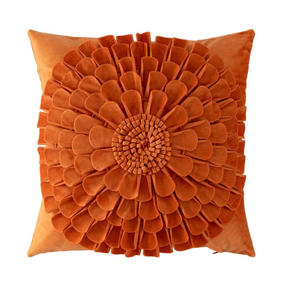 DecorBites™ Handmade Flower Cushion Cover - Elegant Home Decor Pillows