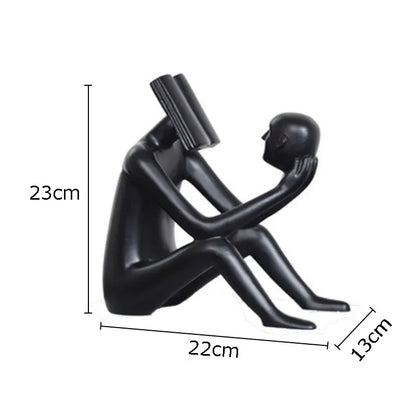 DecorBites™ Abstract Figure Sculpture Creative Resin Decor for Room Aesthetic Appeal
