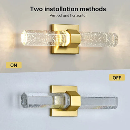 DecorBites™ Gold Wall Sconce Light for Bedroom Living Room Hallway 10W