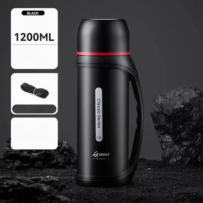 DecorBites™ 1.2L Vacuum Thermos Flask for Outdoor Camping & Travel