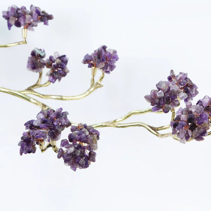 DecorBites™ Crystal and Brass Metal Decorative Figurine for Room Decoration